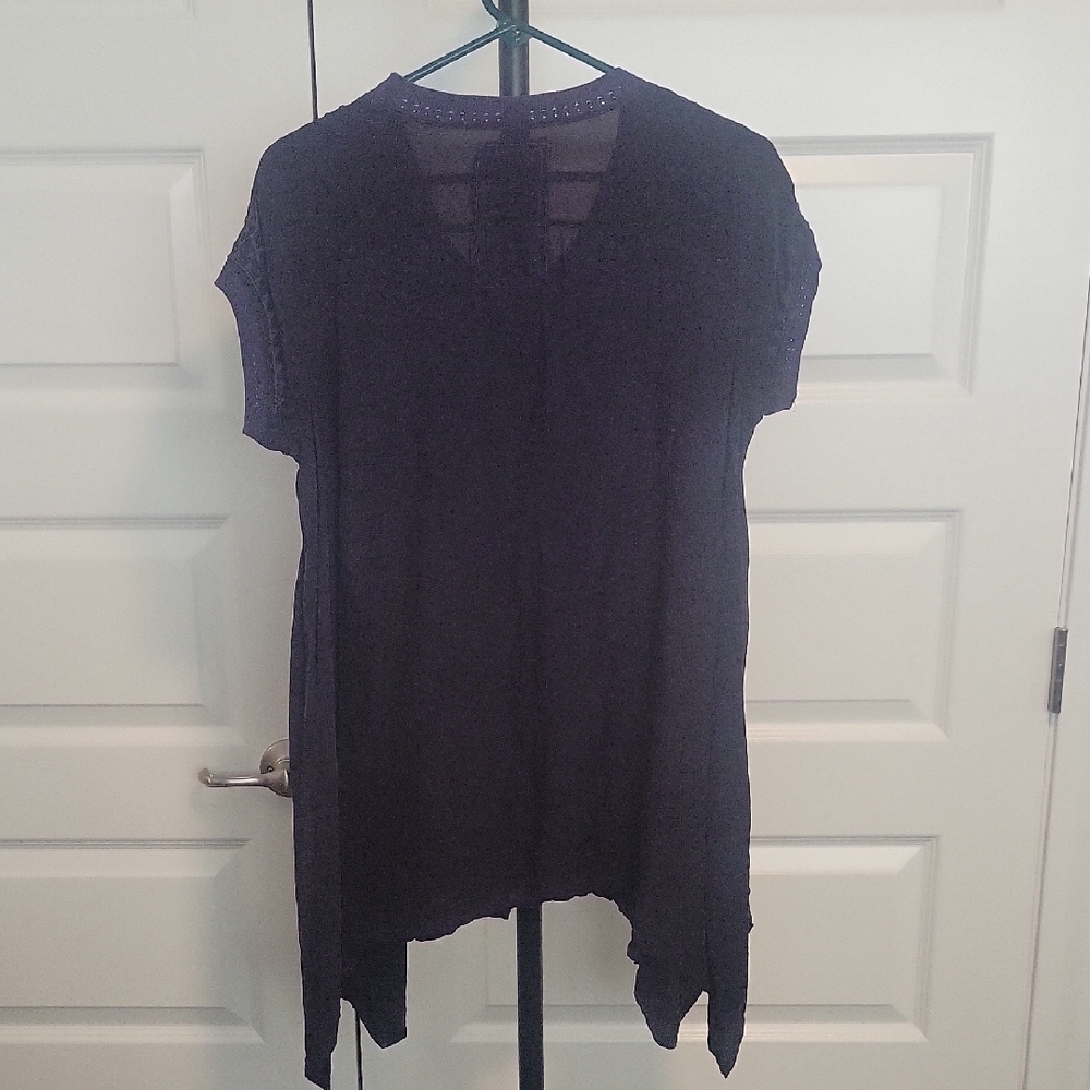 Johnny Was Deep Purple Tunic Top - Picture 3 of 13